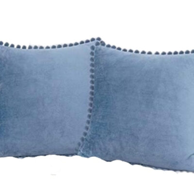 dusty blue pillows